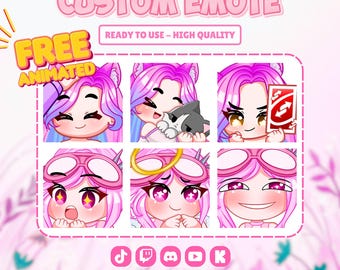 Custom Twitch Emotes for Streamer | Twitch and Discord Emotes | Cute Custom Emotes | Streamer Emote Pack
