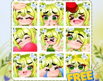 Emotes chibi personalizados para Twitch y Discord / Gráficos de anime para streamers