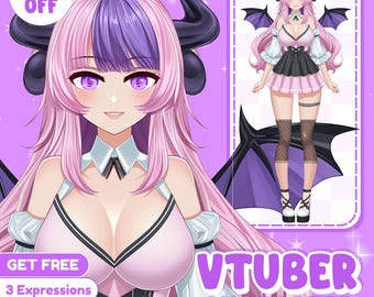 Custom Vtuber Model Commission | Custom Live2d Model | Vtuber Model | Vtuber Asset | Pngtuber | Anime Art | Vtuber Male & Female