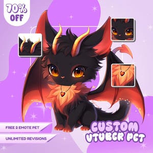 Custom Pet Vtuber Model | Vtuber Pet Avatar | Animal Vtuber | Live2D Rigged | Vtuber Commission | Cute Streaming Mascot