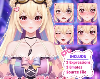 Custom Anime VTuber Model | Live2D Character Commission