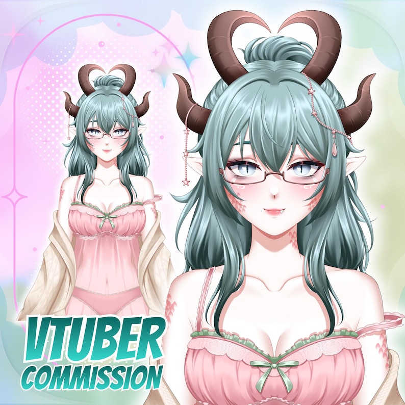 Custom VTuber Model Live2D, VTuber Model Commission, Anime VTuber Avatar