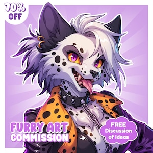 Custom Furry Art | Furry Commission, Furry Icon, Furry Avatar, Fursona Commission, Anthro Character, PFP Furry, Furry Adopt