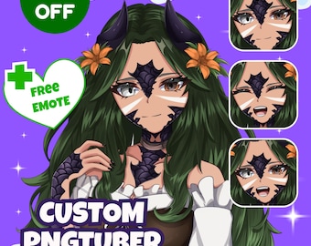 Custom PNGTuber, Pngtuber Commission, Streaming Avatar Commission, Catgirl PNGtuber, Neko PNGTuber, PNGtuber Model, Premade PNGTuber