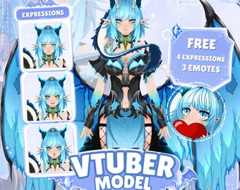 Custom Anime VTuber Model: Live2D Commission with Rigging