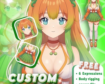 Custom 3D VTuber Model: VRoid, Live2D Conversion, VRchat Avatar, Anime Vroid, Unity, Rigging