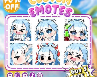 Custom Animated Emotes | Personalized Discord Sticker |  Twitch Emote for stream
