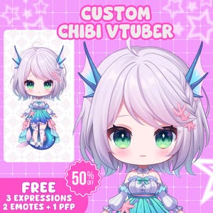 CUSTOM CHIBI VTUBER | Benutzerdefinierte Vtuber Modell, Live2D-Modell, Vtuber Design, Vtuber Charakter, Anime, Chibi Vtuber Modell, Anime Charakter