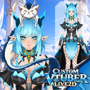 Custom Anime VTuber Model: Live2D Commission with Rigging