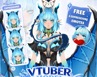 Custom Anime VTuber Model: Live2D Commission with Rigging