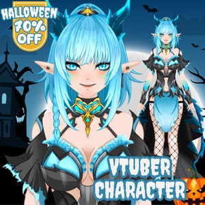 CUSTOM VTUBER model for commercial use ! | Live 2D Vtuber | Vtuber Assets | Pngtuber | Anime art | Vtuber Rigging | Vtuber Model