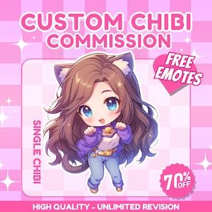 CUSTOM CHIBI, Chibi Character, Custom Chibi Commission, Chibi, Fanart, High Quality Custom, Chibi Anime Art, Cute Anime Chibi, Chibi logo