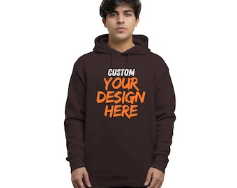 Personalized Logo Hoodie: Custom Design Pullover, Unisex Fit