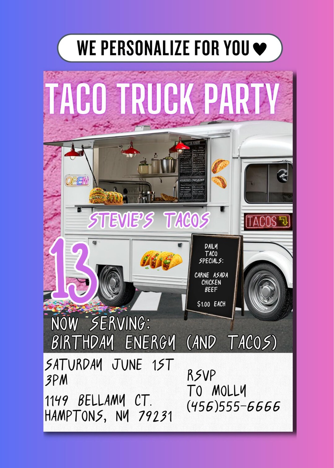 Great Description About Taco Truck For Parties