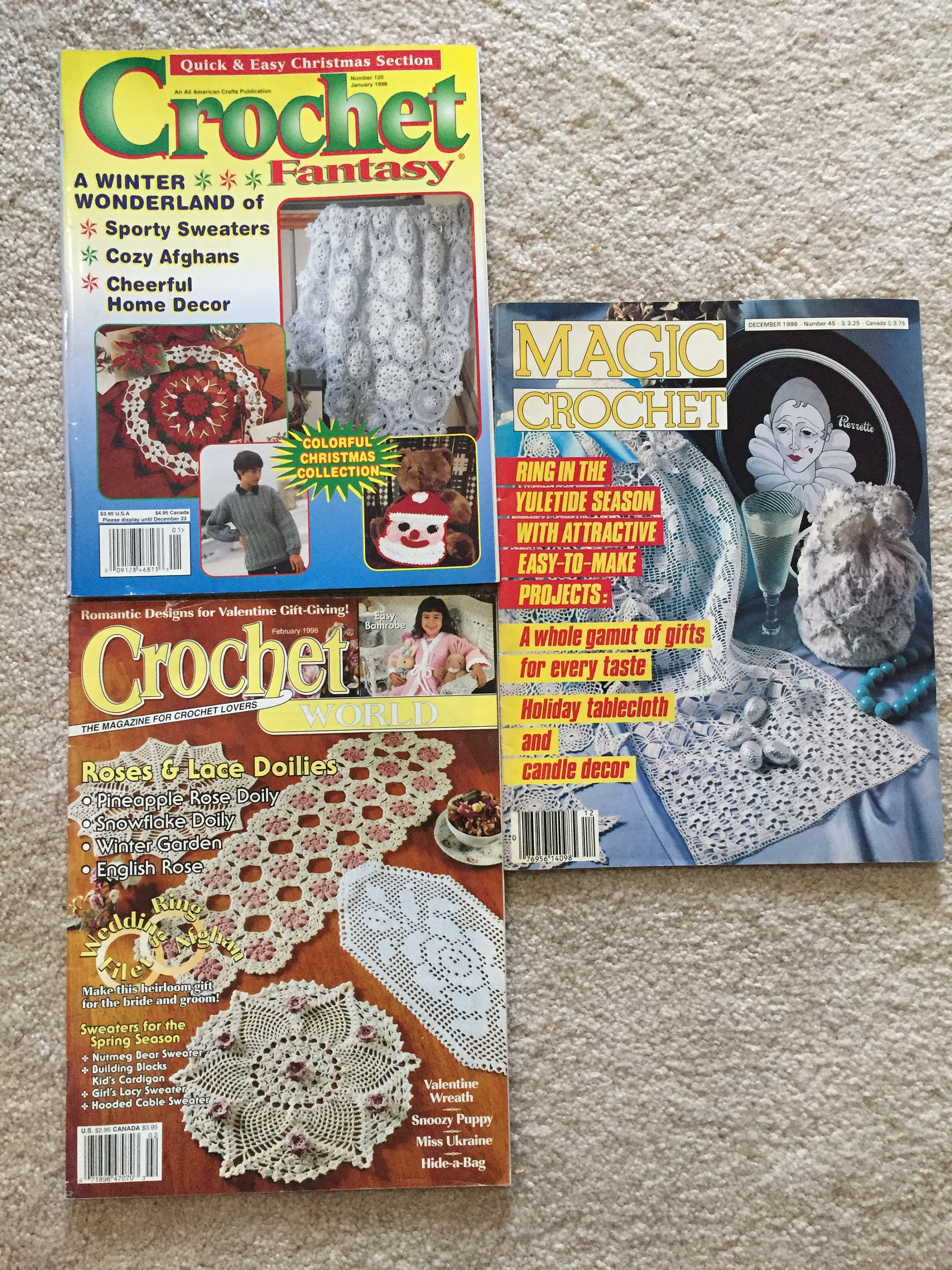 Set Of 3 Crochet Magazines Etsy
