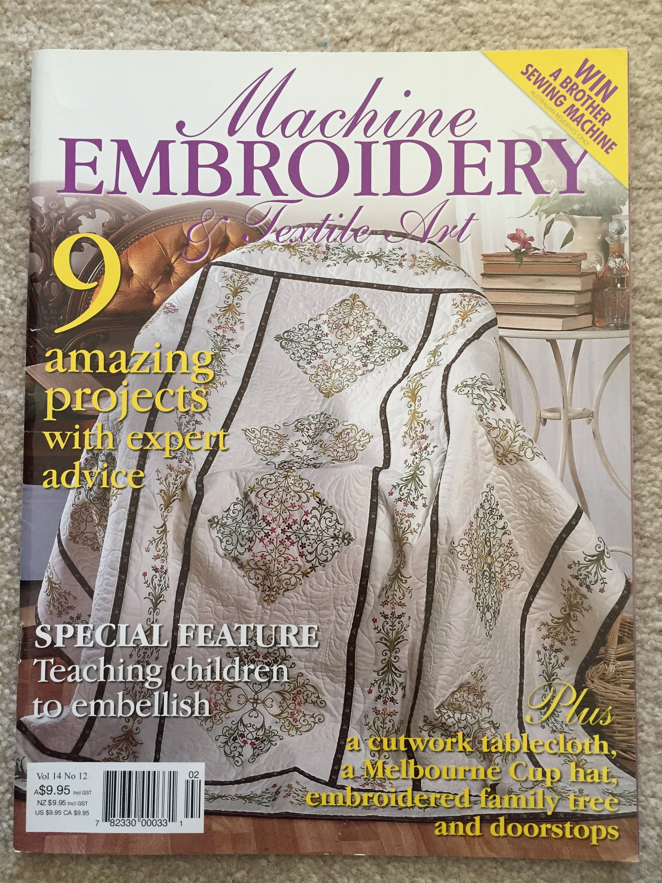 Machine Embroidery & Textile Art magazine Australian Vol Etsy