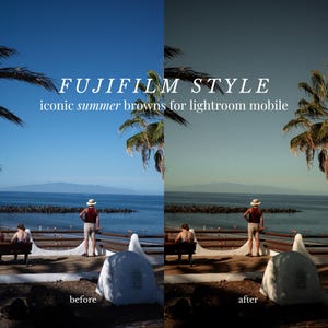 Fujifilm Style Mobile Preset | Adobe Lightroom Mobile | Vintage Vibe, Warmes Brauner Stil | Sommer Preset | Einfach zu Bedienen | Digitaler Download