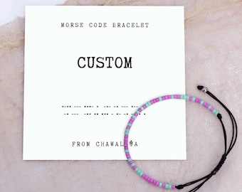 Custom Morse Code Bracelet, Personalized Bracelet, Best Friend Gift, Friendship Bracelet, Gifts for Friends, Christmas Gifts