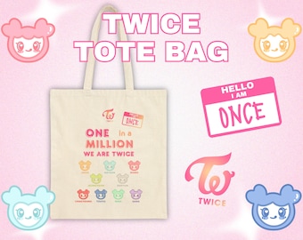 TOTE BAG【A】Designed / TWICE『THIS IS FOR』 Twice 5th World Tour Tote Bag, Twice Tote Bag, Twice World