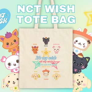 NCT Wunsch Tragetasche | kpop Tasche für NCTzen, NCT Wunsch Geschenk, Nct kpop Einkaufstasche, kpop Tasche, kpop Geschenk, Kpop Geburtstagsgeschenk, poppop!