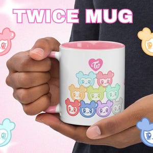 TWICE Coffee Mug | Twice KPOP Coffee Cup | Momo, Nayeon, Sana, Mina, Jihyo, Tzuyu | kpop cup, kpop mug, kpop gift, Kpop Twice Lovely Lovelys