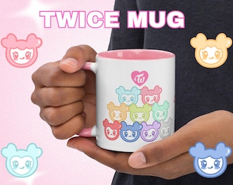 TWICE Coffee Mug | Twice KPOP Coffee Cup | Momo, Nayeon, Sana, Mina, Jihyo, Tzuyu | kpop cup, kpop mug, kpop gift, Kpop Twice Lovely Lovelys