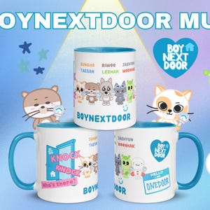 BOYNEXTDOOR Coffee Mug | Cute BOYNEXTDOOR KPOP cup for fans!