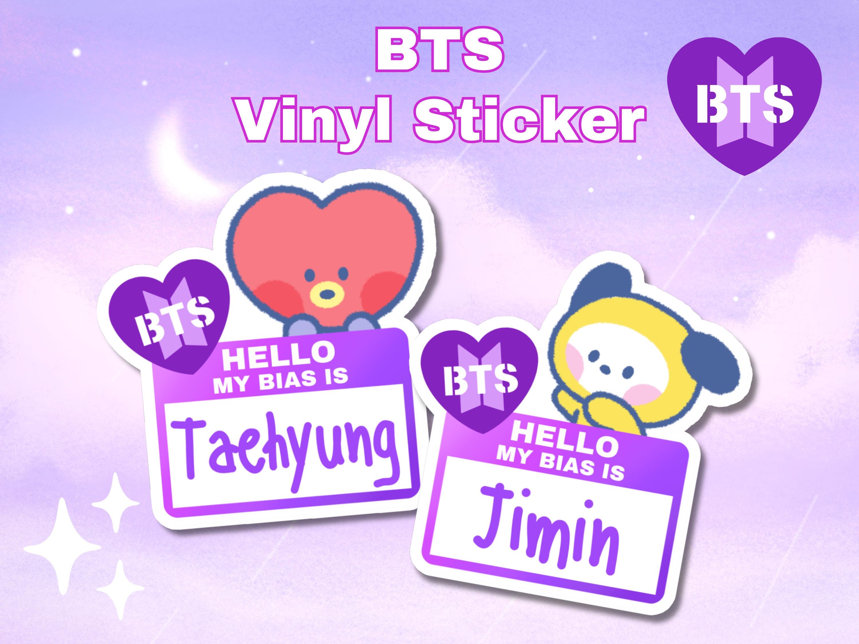 BTS thank youシール　みかページ BTS Party Thank You Card - Etsy