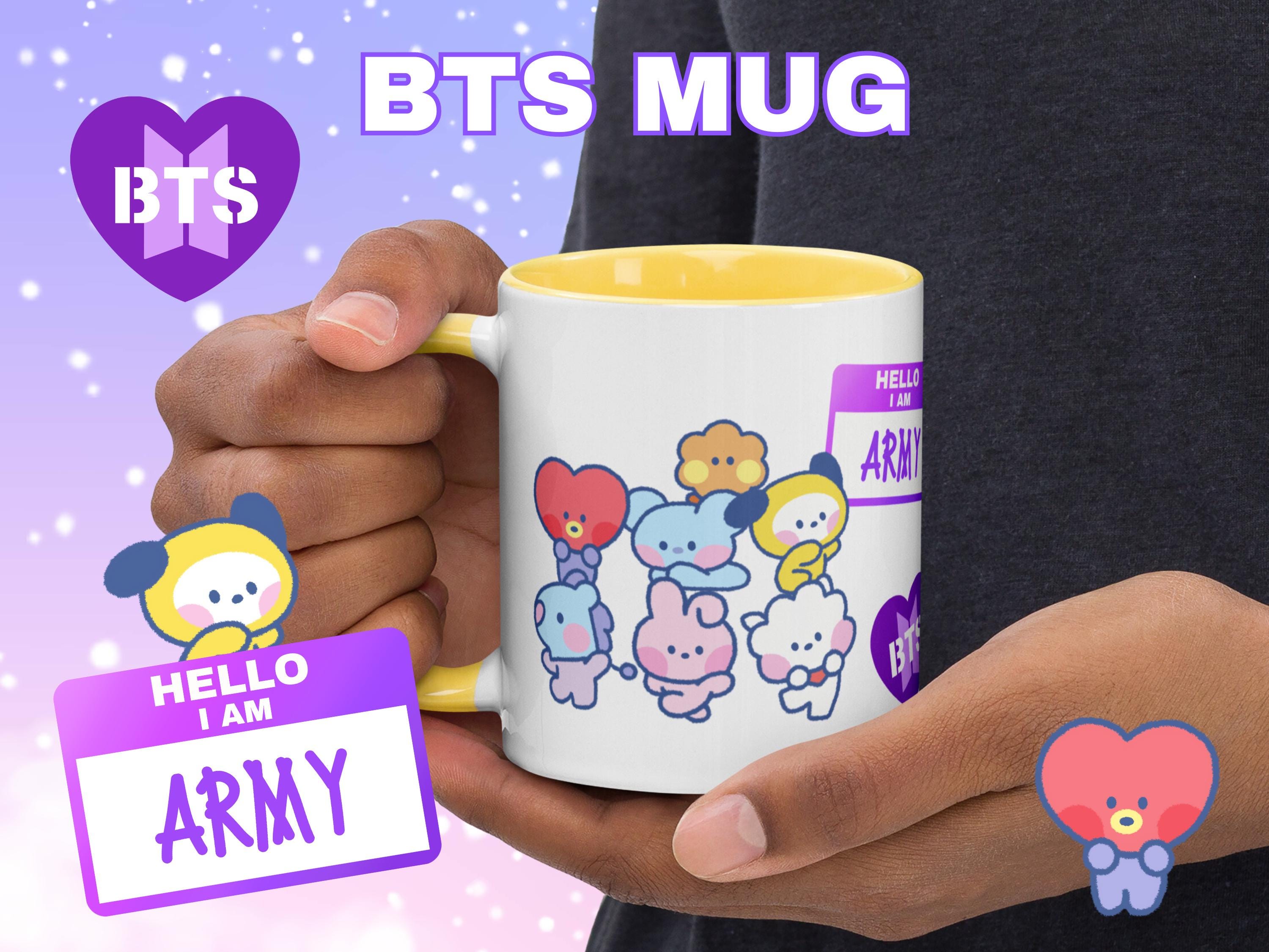BTS Coffee Cup | Cute BTS Mug for Army~ Welcome Back, Jungkook and