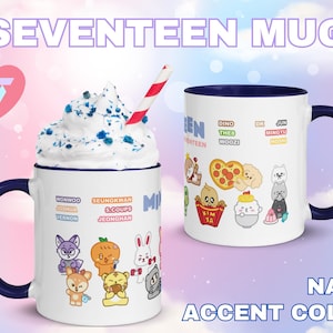 Seventeen Miniteen Coffee Mug | KPOP Seventeen Cup for Carat! Cute KPOP mug Seventeen~