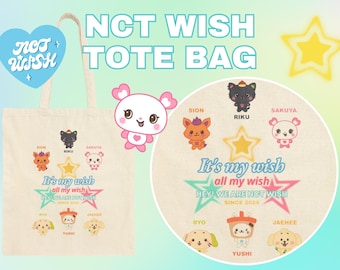 NCT Wish Kpop Tote Bag: Nctzen Gift, Cotton Canvas Australia