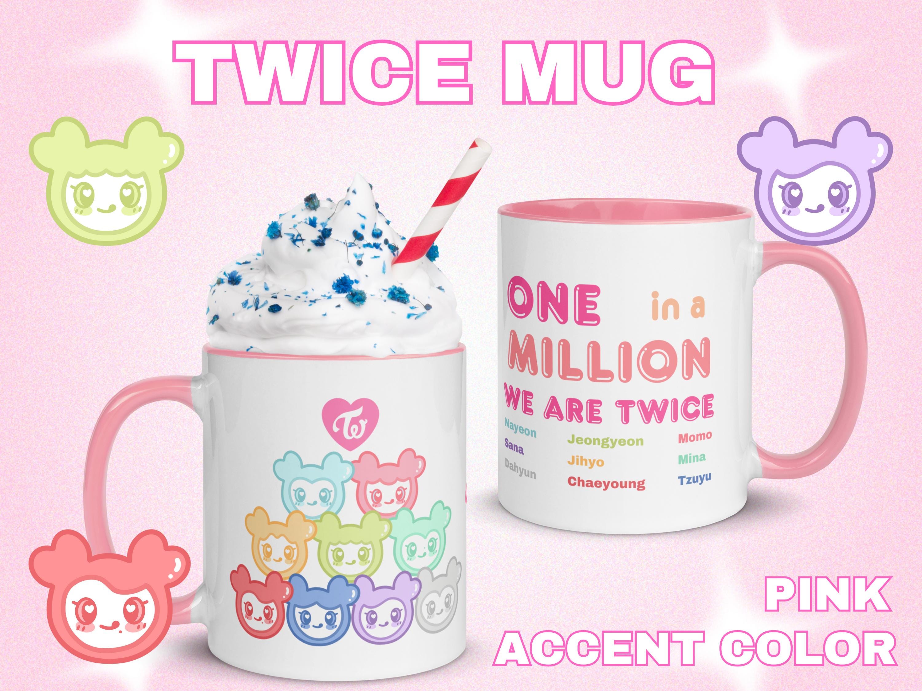 TWICE Coffee Mug | Twice KPOP Coffee Cup | Momo, Nayeon, Sana