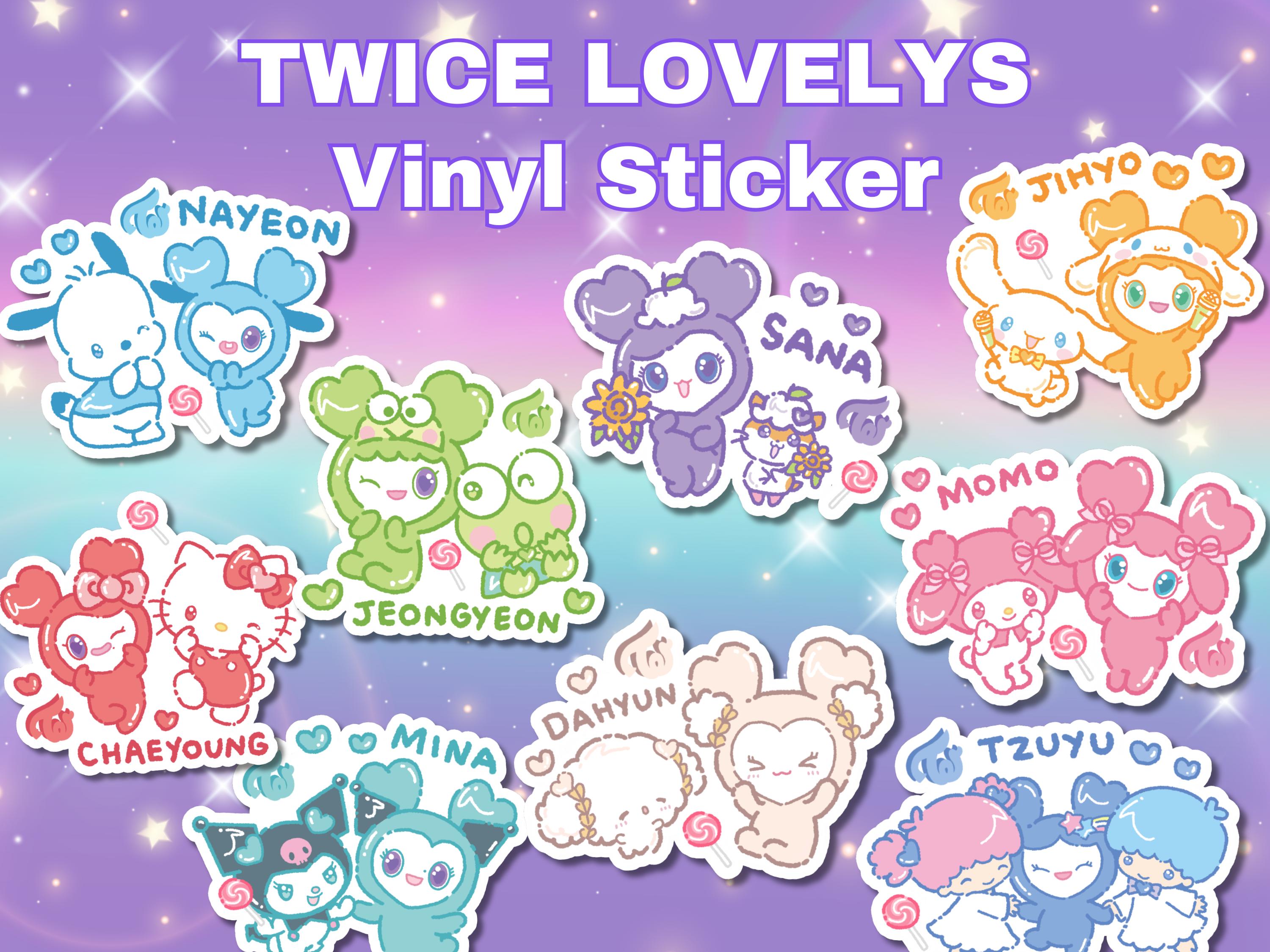 TWICE Lovelys Vinyl Stickers | Kpop Twice Waterproof Stickers