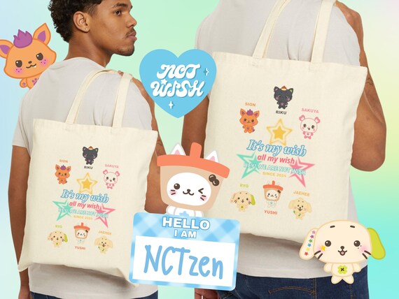 NCT Wish Tote Bag | Kpop Bag for Nctzen, NCT Wish Gift, Nct