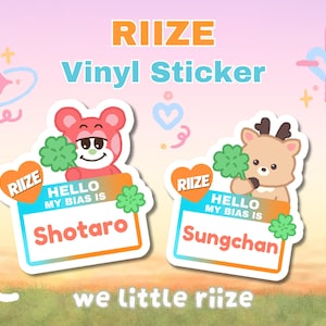 RIIZE Kpop Stickers | Waterproof Vinyl Decals for Lightstick, Photocard Binder