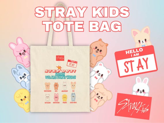 Stray Kids Tote Bag: SKZOO Member Design, KPOP Stay Gift - Etsy