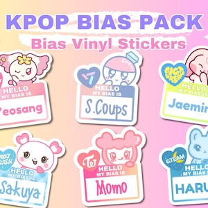 Kpop Bias Sticker Pack: Waterproof Vinyl Decals - ATEEZ, Stray Kids, BTS
