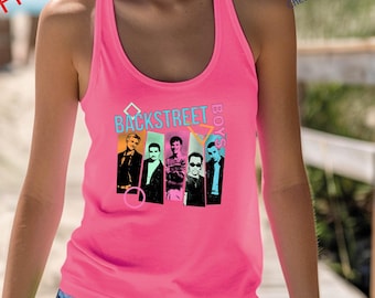 Back Street Boys, Tank Top, Bring Memory Back, Backstreet Boys Band, BSB Rock Shirt, Next Level 1533 Tank Top, Racerback