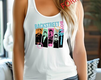 Back Street Boys, Tank Top, Bring Memory Back, Backstreet Boys Band, BSB Rock Shirt, Next Level 1533 Tank Top, Racerback