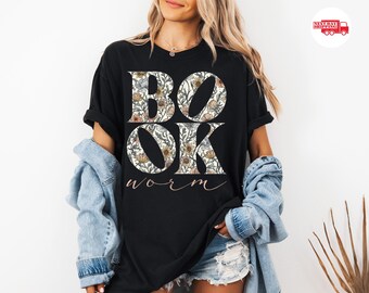 Camiseta "Comfort Colors Bookworm", regalo para amantes de los libros, camiseta Booktok