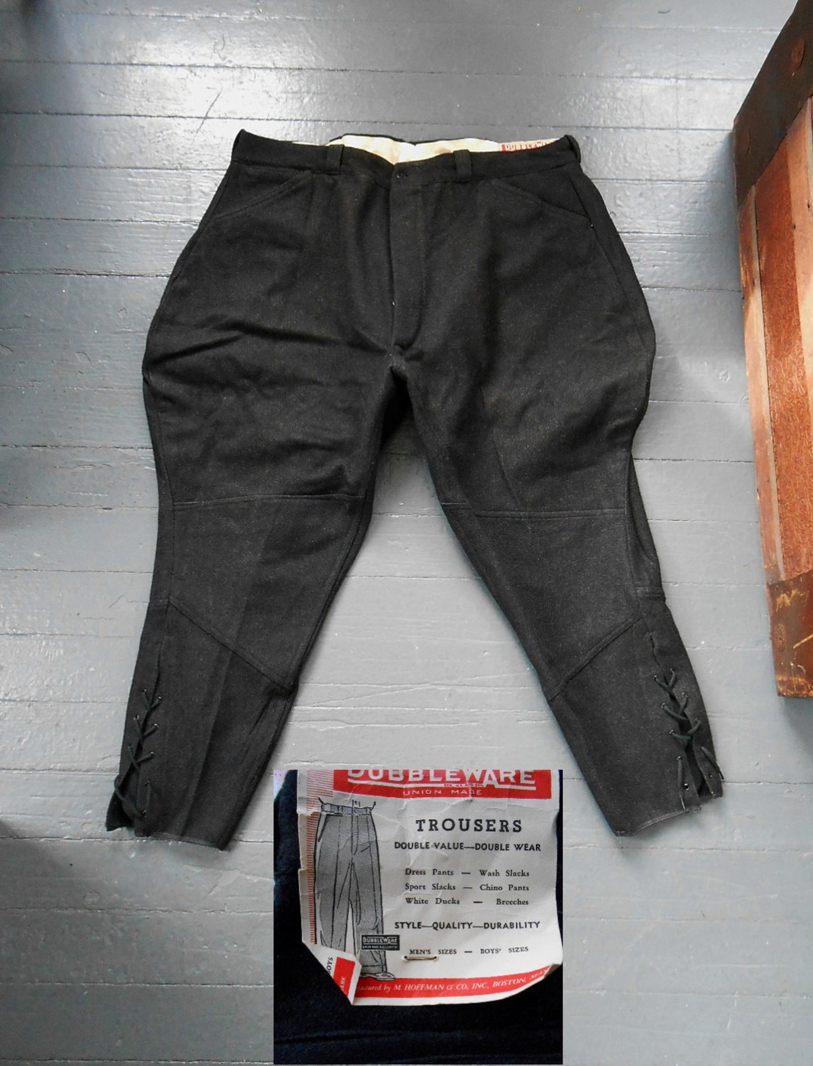 1940's Mens Motorcycle Riding Pants DUBBLEWARE JODHPURS Etsy