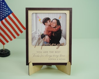 Custom Photo Wood Print – Personalized Gift for Mom, Grandma