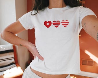 Embroidered Arirang Y2K Baby Tee, Strap Tank, Ribbed Racer Tank, Ribbed Lace Trim Tank, Girly Custom, Kpop Fan Gift, Hot Girls Summer Outfit
