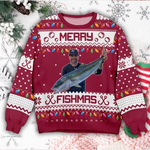 Fishing Ugly Sweater Etsy