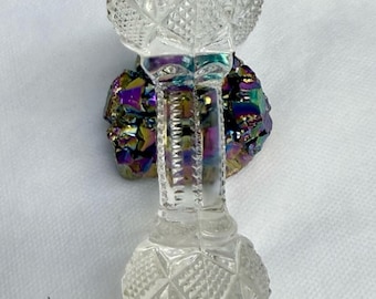 American Brilliant cut glass knife rest