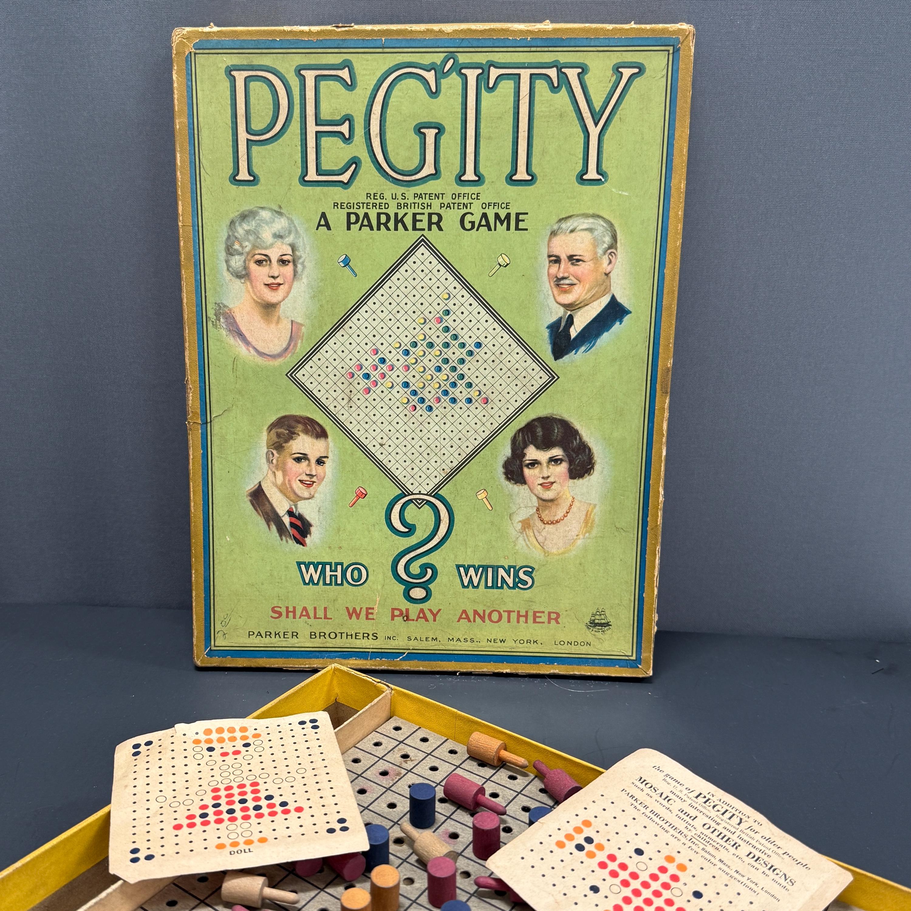Jeu électronique Parker Brothers PEGS 1978 – Vintage Complet Avec Boîte (usée)