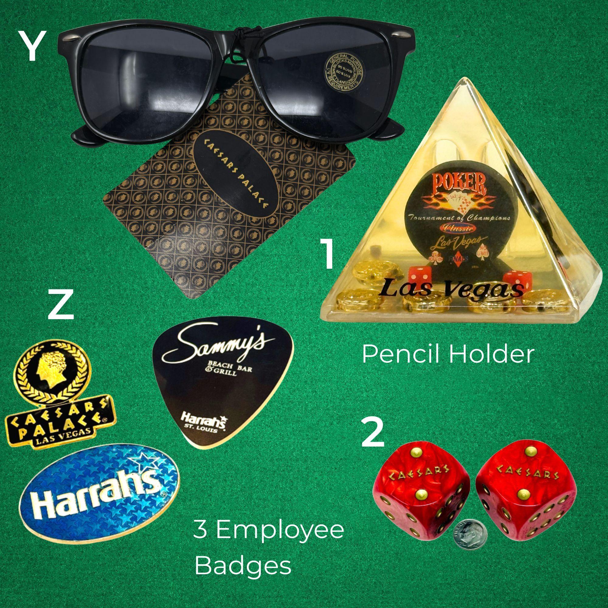 ラスベガスのヴィンテージカジノのお土産：サイコロ、キーホルダー