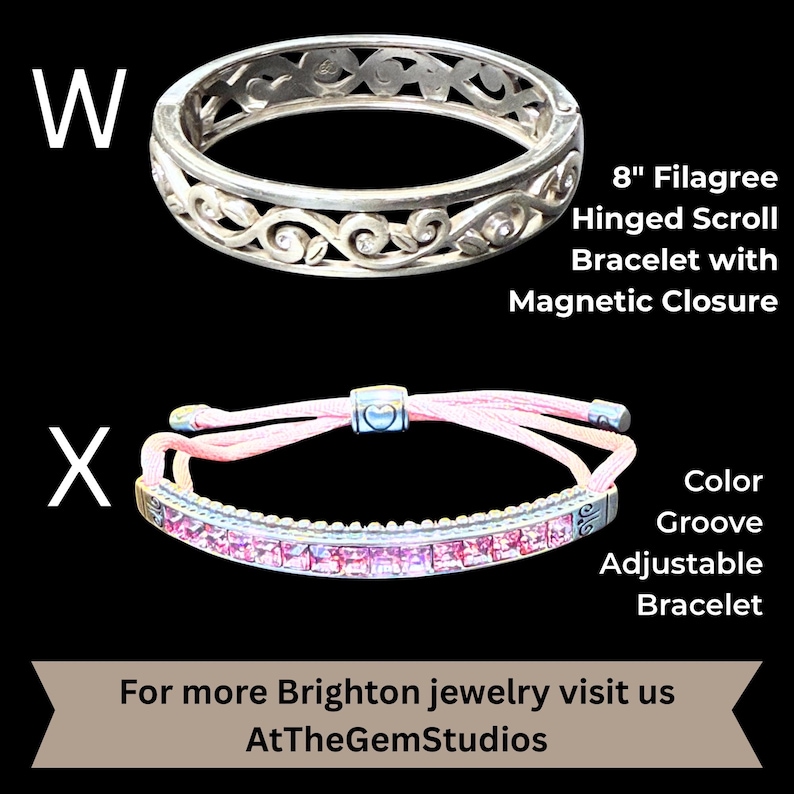 Brighton Vintage Bracelets | Colorful Silver Plate Jewelry Collection image 20
