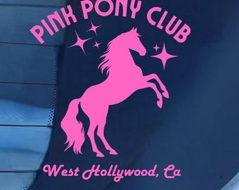 Pink Pony Club Vinyl Decal – Queer Joy, Rodeo Disco Aesthetic Sticker for Laptop, Car, Water Bottle, LGBTQ+ Pride Gift