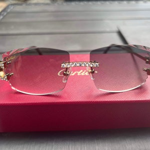 Gray Wire Cartier Sunglasses